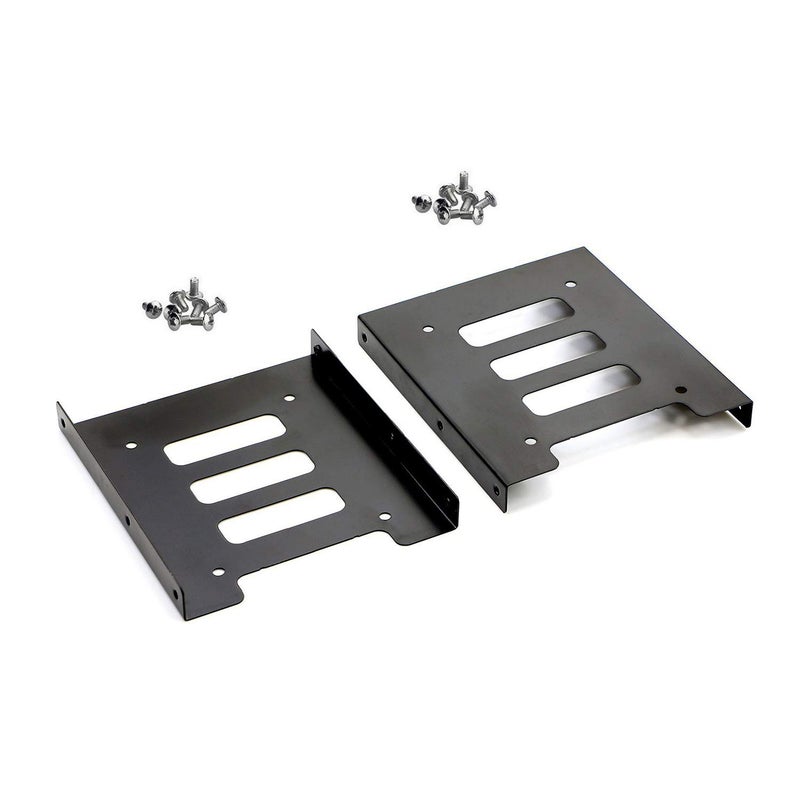 SAISN HDD SSD Mounting Bracket 2.5 to 3.5 Adapter Hard Drive Holder (Single Drive, Pack of 2) - Image 1